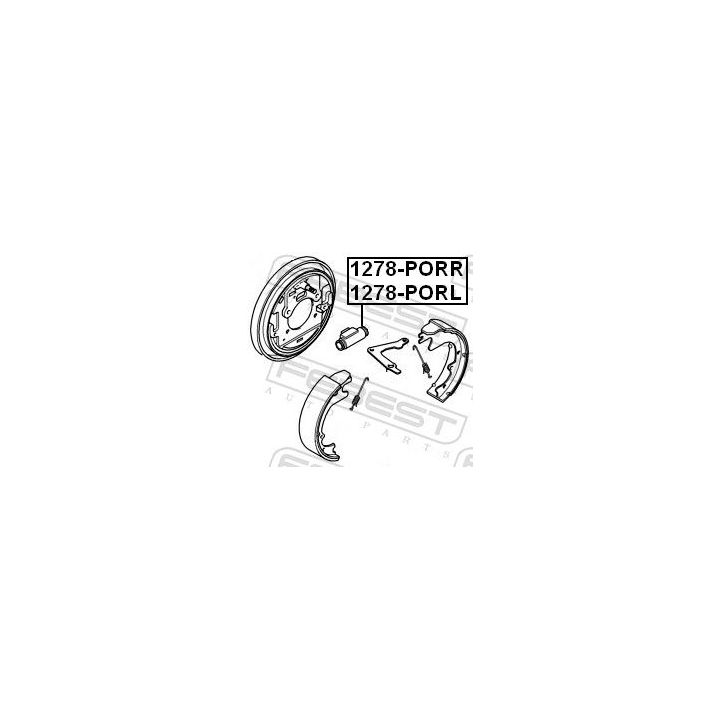 Rato stabdžių cilindras FEBEST 1278-PORL