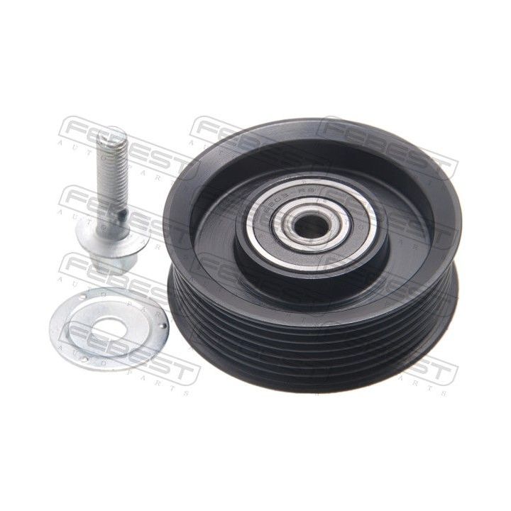 įtempiklio skriemulys, V formos rumbuotas diržas FEBEST 0187-GWS191