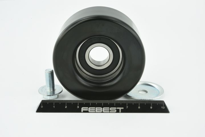 įtempiklio skriemulys, V formos rumbuotas diržas FEBEST 0287-D40