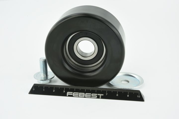 įtempiklio skriemulys, V formos rumbuotas diržas FEBEST 0287-D40