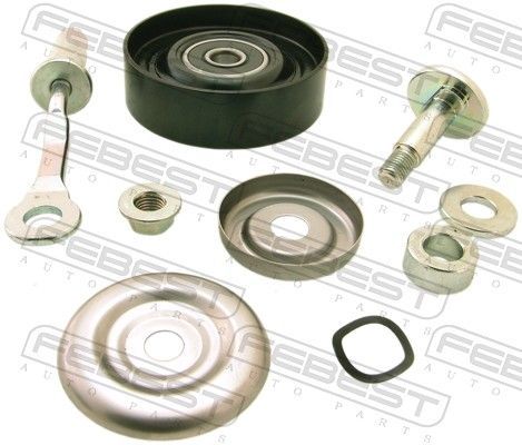 įtempiklio skriemulys, V formos rumbuotas diržas FEBEST 0287-J31