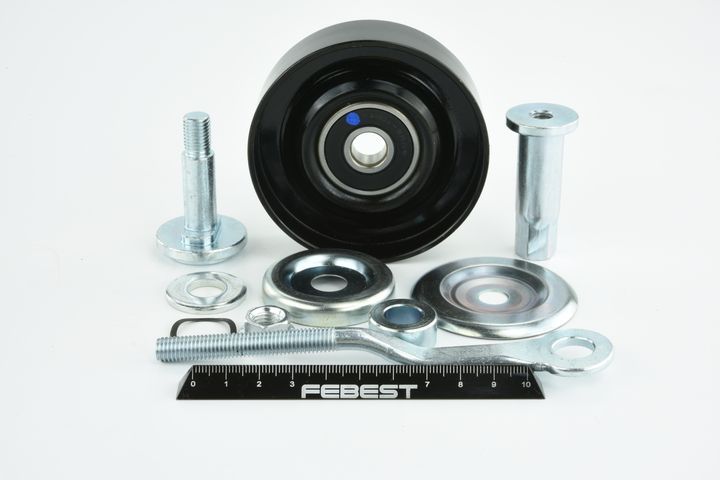 įtempiklio skriemulys, V formos rumbuotas diržas FEBEST 0287-J31