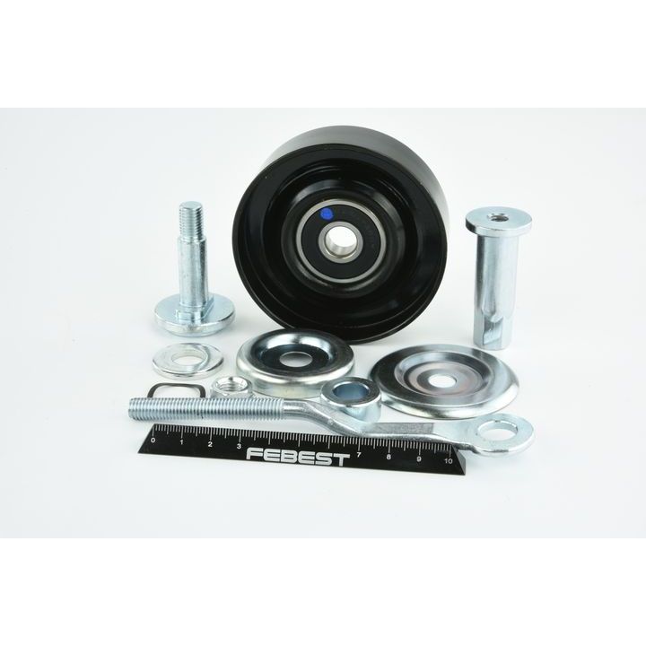 įtempiklio skriemulys, V formos rumbuotas diržas FEBEST 0287-J31