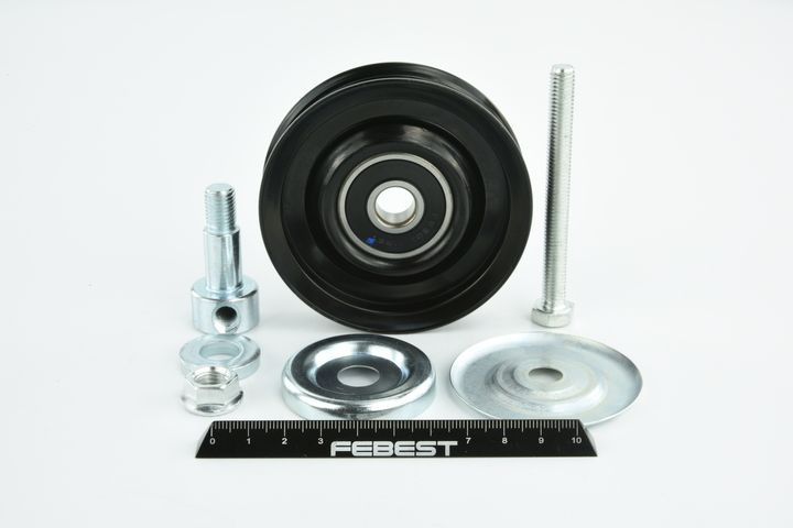 įtempiklio skriemulys, V formos rumbuotas diržas FEBEST 0287-R51M