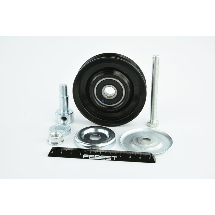 įtempiklio skriemulys, V formos rumbuotas diržas FEBEST 0287-R51M