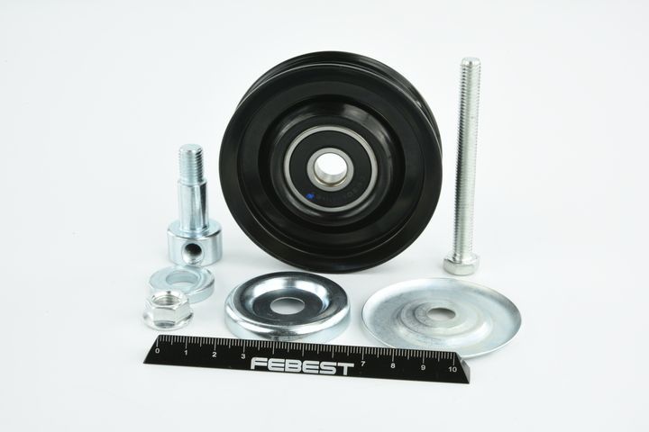 įtempiklio skriemulys, V formos rumbuotas diržas FEBEST 0287-R51M