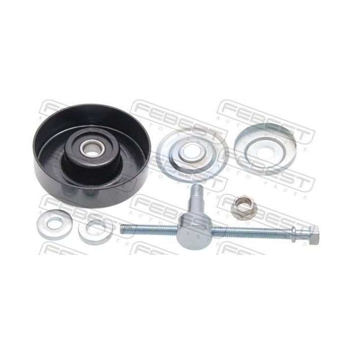 įtempiklio skriemulys, V formos rumbuotas diržas FEBEST 0287-V36