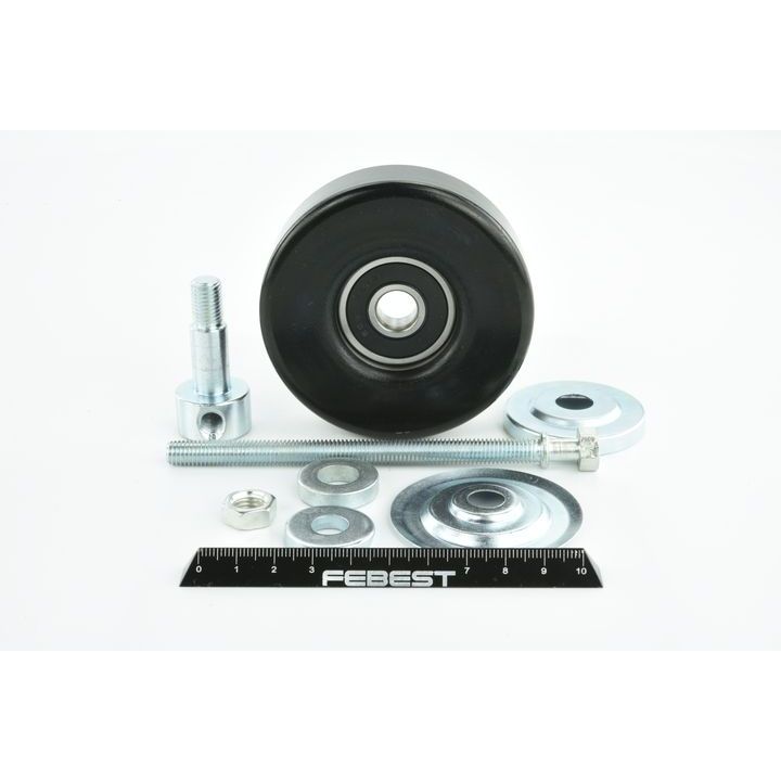 įtempiklio skriemulys, V formos rumbuotas diržas FEBEST 0287-V36