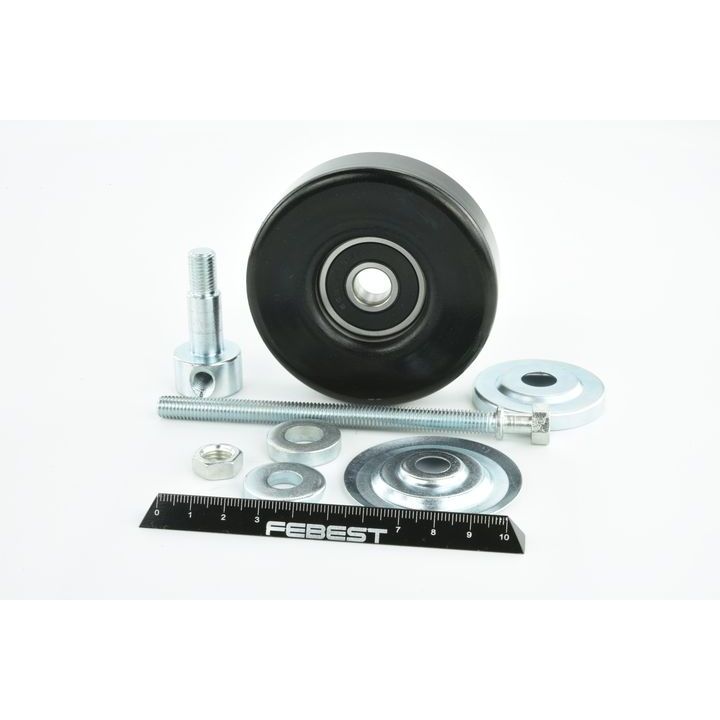 įtempiklio skriemulys, V formos rumbuotas diržas FEBEST 0287-V36