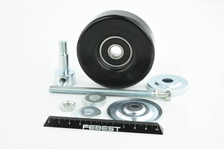 įtempiklio skriemulys, V formos rumbuotas diržas FEBEST 0287-V36