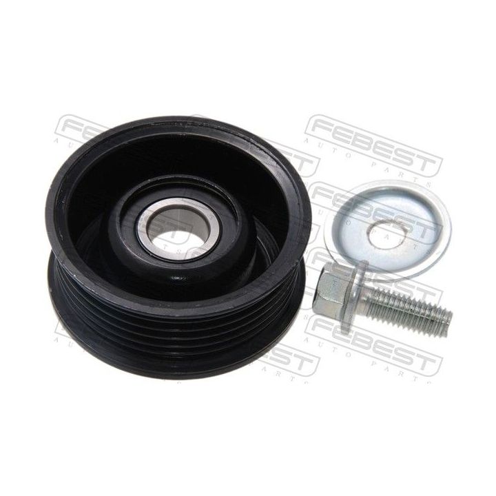 įtempiklio skriemulys, V formos rumbuotas diržas FEBEST 0587-BK