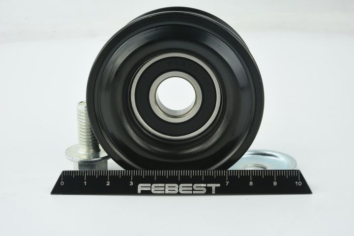 įtempiklio skriemulys, V formos rumbuotas diržas FEBEST 0587-BK