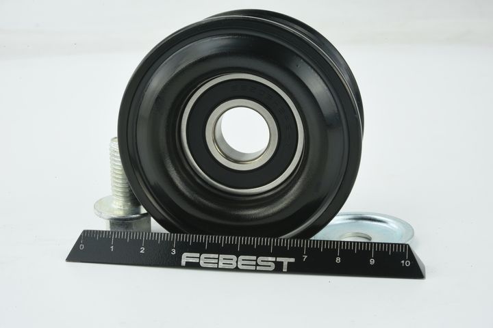 įtempiklio skriemulys, V formos rumbuotas diržas FEBEST 0587-BK