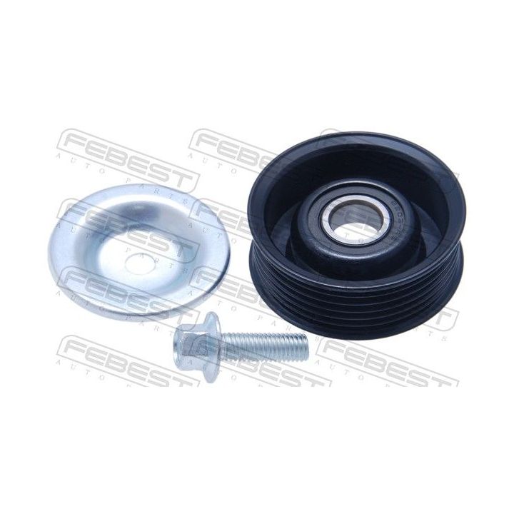 įtempiklio skriemulys, V formos rumbuotas diržas FEBEST 0587-DE