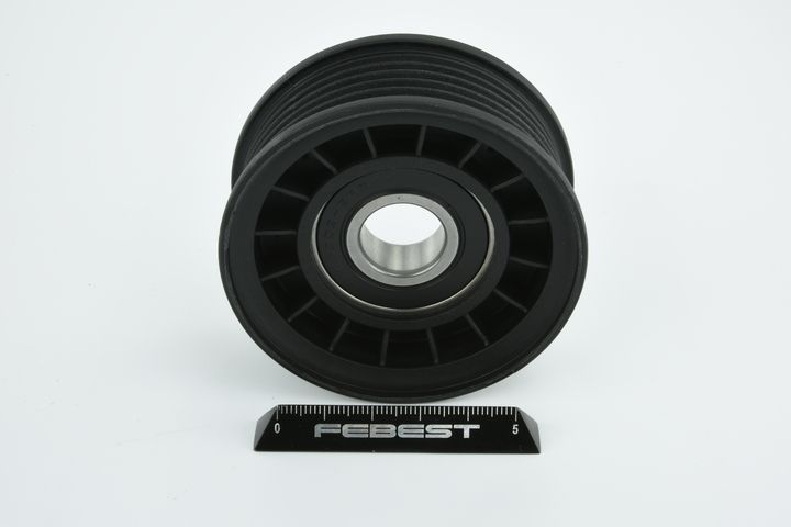 įtempiklio skriemulys, V formos rumbuotas diržas FEBEST 0587-GG