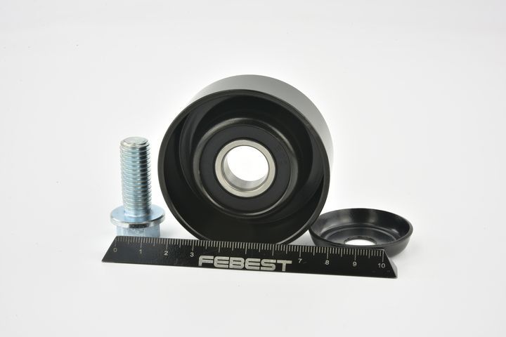 įtempiklio skriemulys, V formos rumbuotas diržas FEBEST 1287-TM10