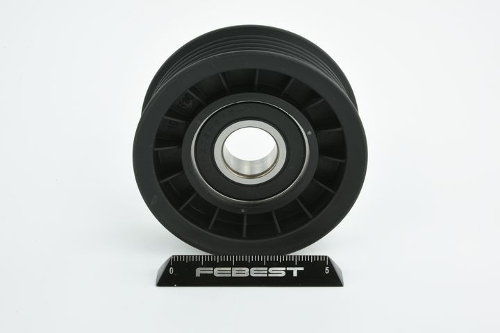 įtempiklio skriemulys, V formos rumbuotas diržas FEBEST 2187-CAK