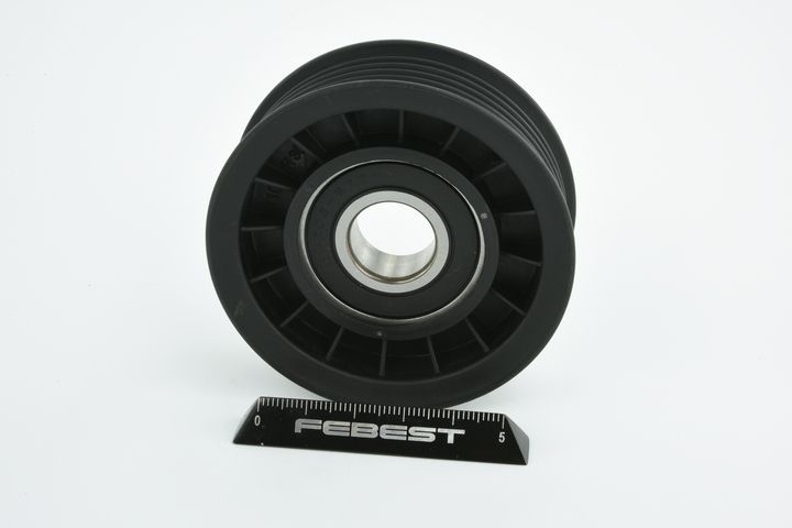 įtempiklio skriemulys, V formos rumbuotas diržas FEBEST 2187-CAK