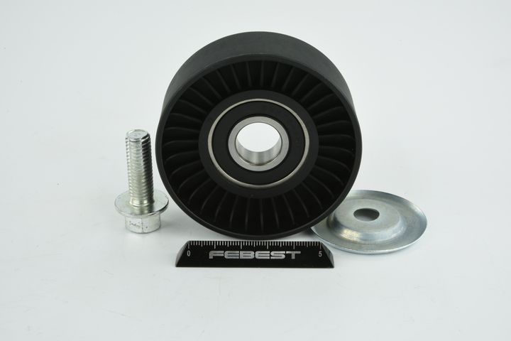 įtempiklio skriemulys, V formos rumbuotas diržas FEBEST 2287-CER