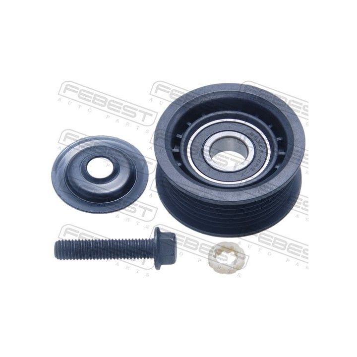 įtempiklio skriemulys, V formos rumbuotas diržas FEBEST 2287-SPO