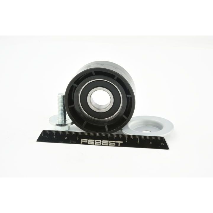 įtempiklio skriemulys, V formos rumbuotas diržas FEBEST 2487-001