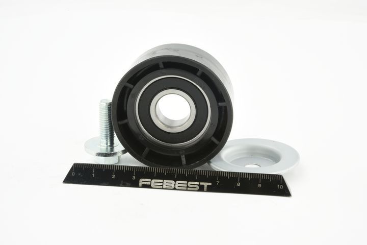 įtempiklio skriemulys, V formos rumbuotas diržas FEBEST 2487-001