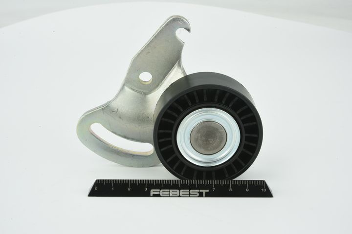 įtempiklio skriemulys, V formos rumbuotas diržas FEBEST 2487-MEGII