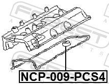Tarpiklis, svirties dangtis FEBEST NCP-009-PCS4