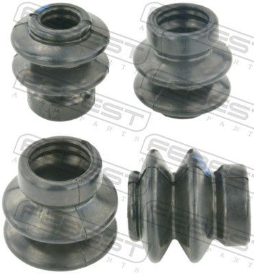 Gofruotoji membrana, stabdžių apkabos kreipiklis FEBEST 0173-GSX30R-PCS4