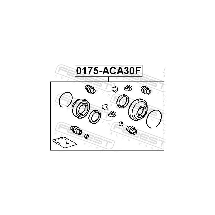 Remonto komplektas, stabdžių apkaba FEBEST 0175-ACA30F