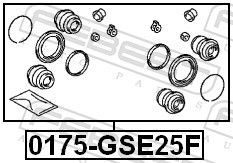 Remonto komplektas, stabdžių apkaba FEBEST 0175-GSE25F