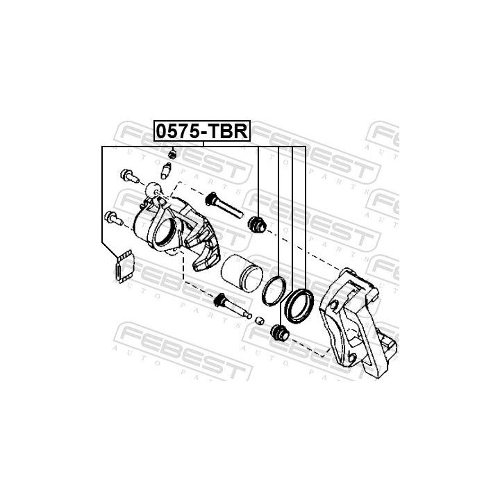 Remonto komplektas, stabdžių apkaba FEBEST 0575-TBR