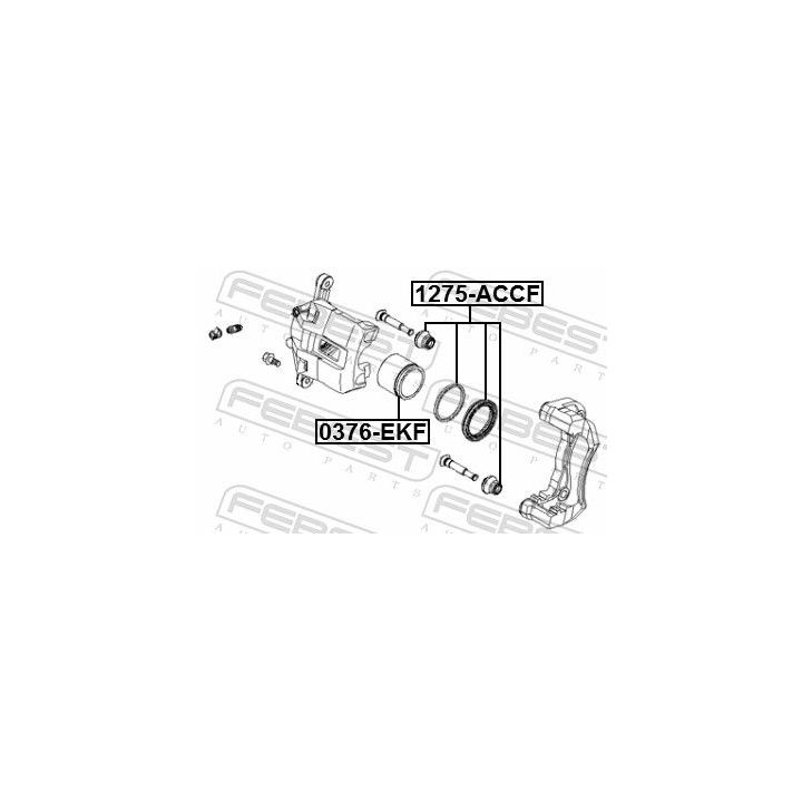 Remonto komplektas, stabdžių apkaba FEBEST 1275-ACCF