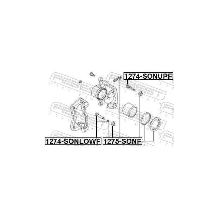 Remonto komplektas, stabdžių apkaba FEBEST 1275-SONF