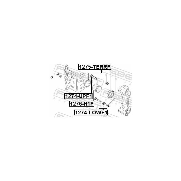 Remonto komplektas, stabdžių apkaba FEBEST 1275-TERRF