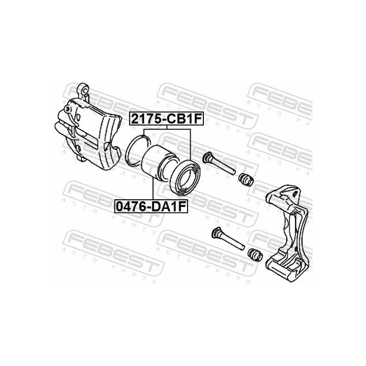 Remonto komplektas, stabdžių apkaba FEBEST 2175-CB1F