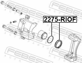 Remonto komplektas, stabdžių apkaba FEBEST 2275-RIOF