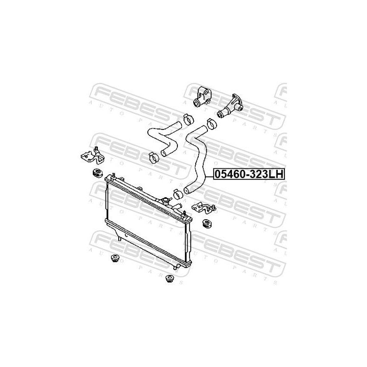 Radiatoriaus žarna FEBEST 05460-323LH