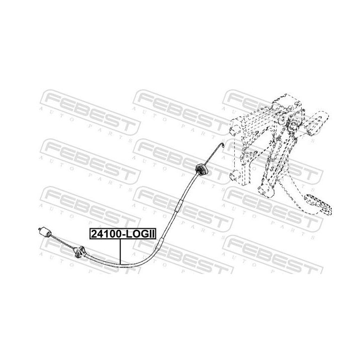 Sankabos trosas FEBEST 24108-LOGII