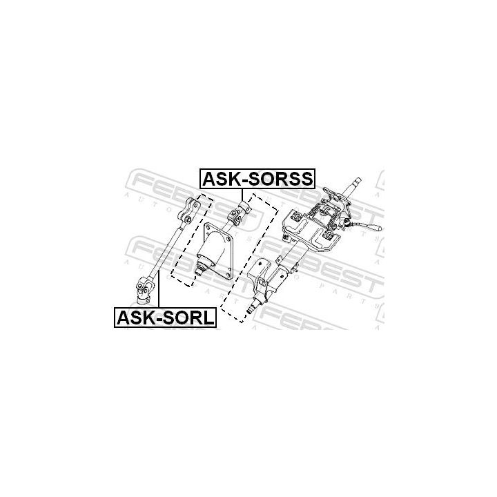 Vairo velenas FEBEST ASK-SORL