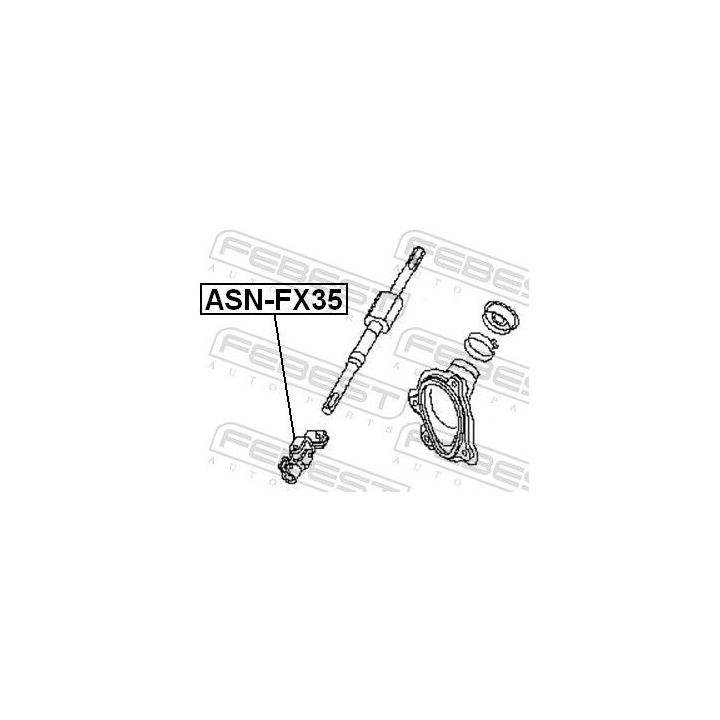 Vairo velenas FEBEST ASN-FX35