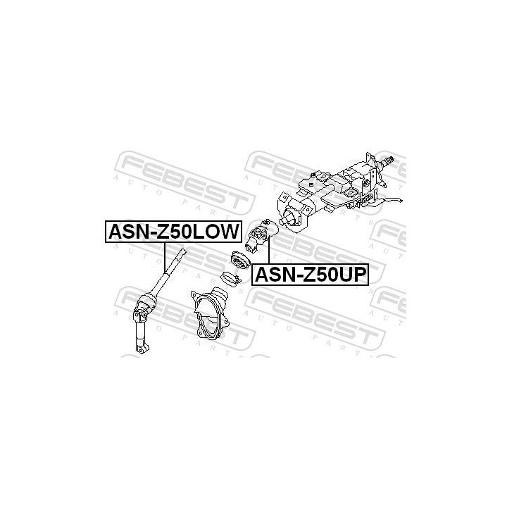 Vairo velenas FEBEST ASN-Z50UP