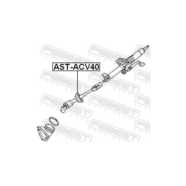 Vairo velenas FEBEST AST-ACV40