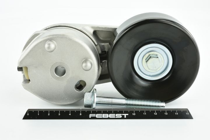 Diržo įtempiklis, V formos rumbuotas diržas FEBEST 2990-DIV