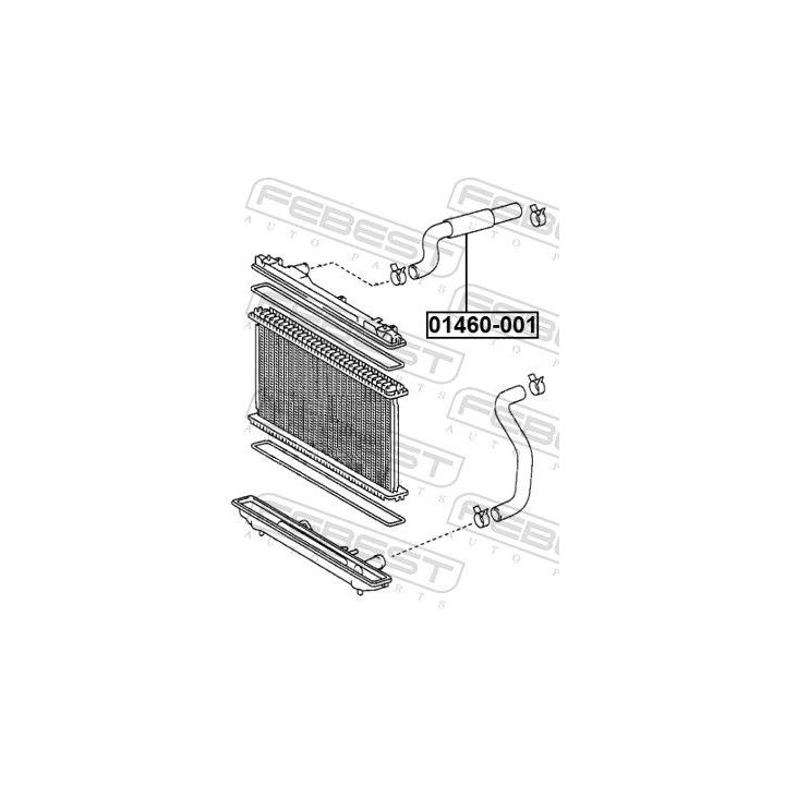 Aušinimo skysčio vamzdis FEBEST 01460-001