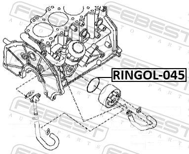 Tarpiklis, alyvos filtro korpusas FEBEST RINGOL-045