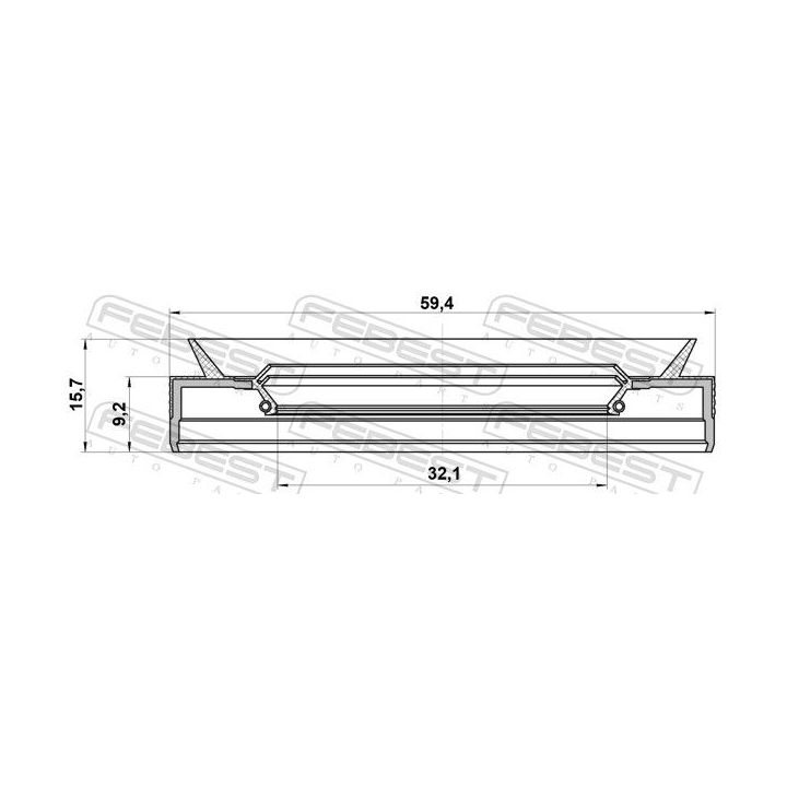 Veleno sandariklis, neautomatinė transmisija FEBEST 95PEY-33590916R