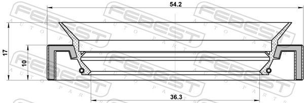 Veleno sandariklis, diferencialas FEBEST 95HAY-38541017R