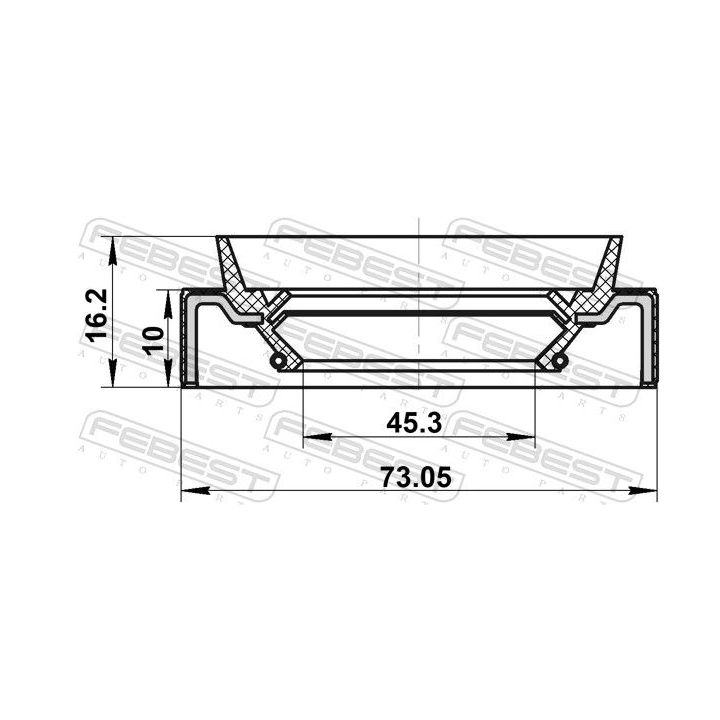 Veleno sandariklis, diferencialas FEBEST 95JBS-47731016R