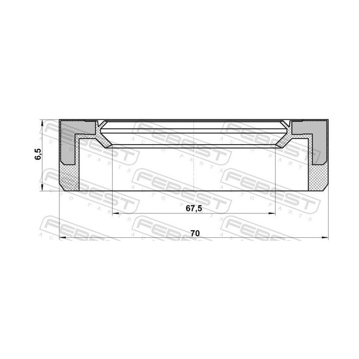 Veleno sandariklis, skirstomoji dėžė FEBEST 95BAY-61700507X